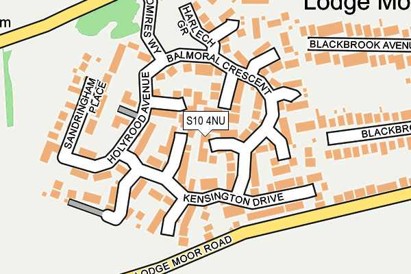 S10 4NU map - OS OpenMap – Local (Ordnance Survey)