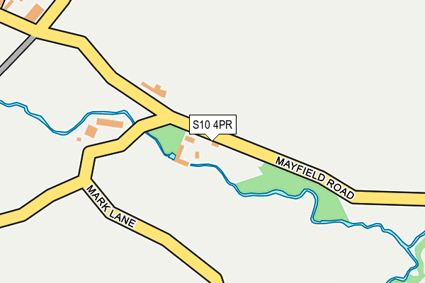 S10 4PR map - OS OpenMap – Local (Ordnance Survey)