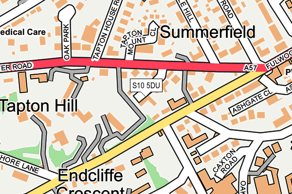 S10 5DU map - OS OpenMap – Local (Ordnance Survey)