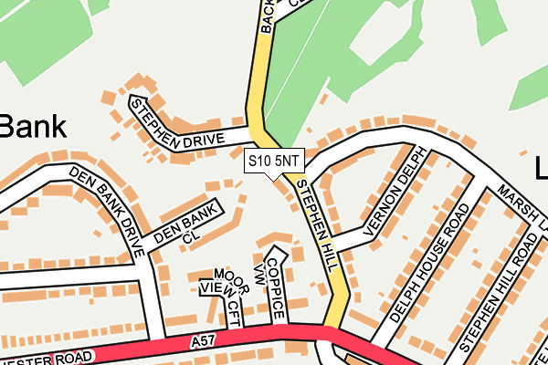 S10 5NT map - OS OpenMap – Local (Ordnance Survey)