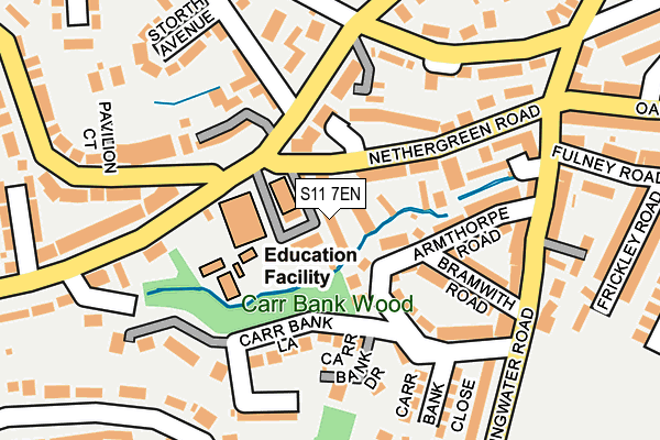 S11 7EN map - OS OpenMap – Local (Ordnance Survey)