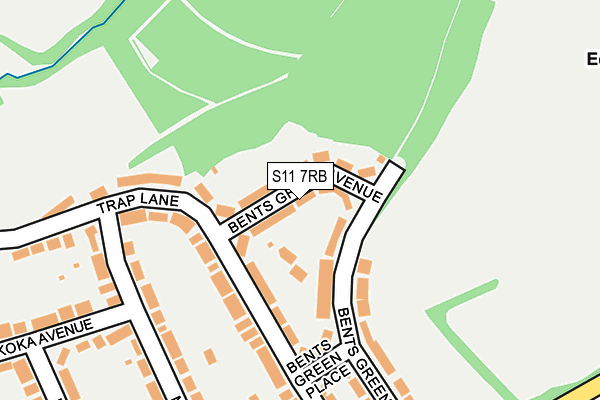 S11 7RB map - OS OpenMap – Local (Ordnance Survey)
