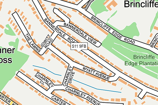 S11 9FB map - OS OpenMap – Local (Ordnance Survey)