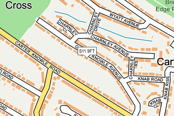 S11 9FT map - OS OpenMap – Local (Ordnance Survey)