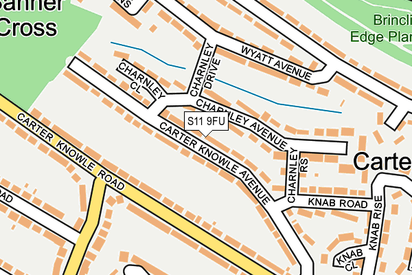 S11 9FU map - OS OpenMap – Local (Ordnance Survey)