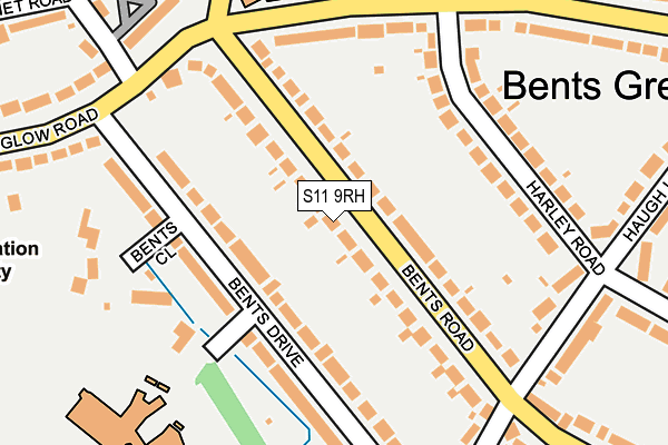 S11 9RH map - OS OpenMap – Local (Ordnance Survey)