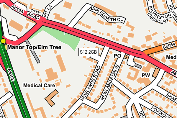 S12 2GB map - OS OpenMap – Local (Ordnance Survey)