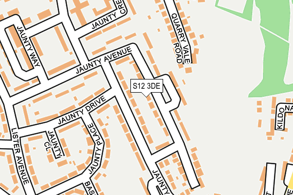 S12 3DE map - OS OpenMap – Local (Ordnance Survey)