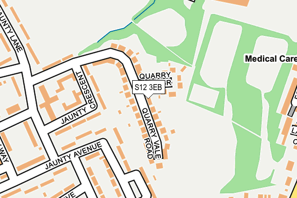 S12 3EB map - OS OpenMap – Local (Ordnance Survey)