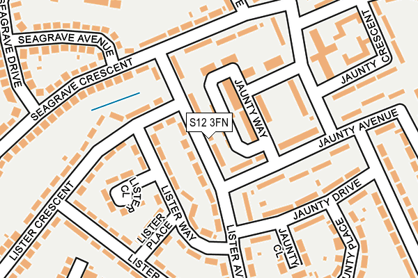 S12 3FN map - OS OpenMap – Local (Ordnance Survey)