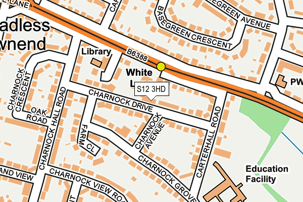 S12 3HD map - OS OpenMap – Local (Ordnance Survey)