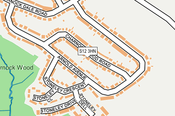 S12 3HN map - OS OpenMap – Local (Ordnance Survey)