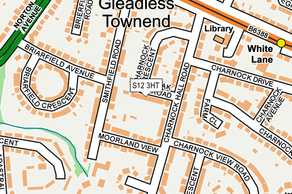 S12 3HT map - OS OpenMap – Local (Ordnance Survey)