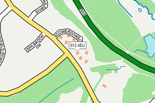 S12 4EU map - OS OpenMap – Local (Ordnance Survey)