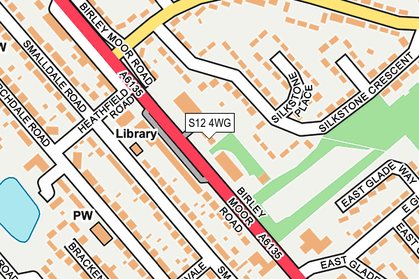 S12 4WG map - OS OpenMap – Local (Ordnance Survey)