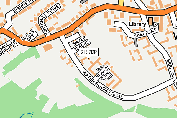 S13 7DP map - OS OpenMap – Local (Ordnance Survey)