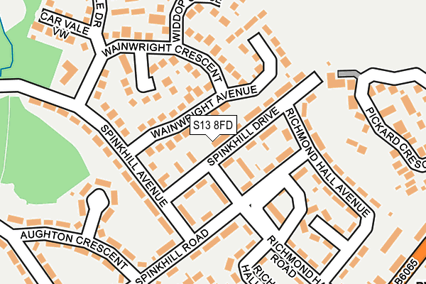 S13 8FD map - OS OpenMap – Local (Ordnance Survey)