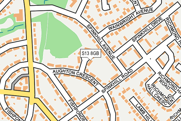 S13 8GB map - OS OpenMap – Local (Ordnance Survey)