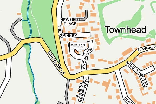 S17 3AP map - OS OpenMap – Local (Ordnance Survey)