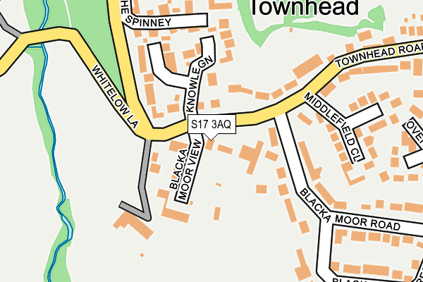 S17 3AQ map - OS OpenMap – Local (Ordnance Survey)