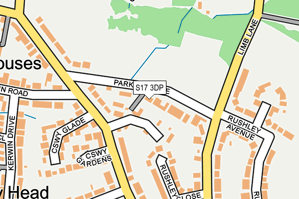 S17 3DP map - OS OpenMap – Local (Ordnance Survey)