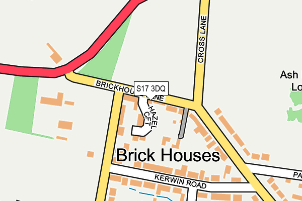 S17 3DQ map - OS OpenMap – Local (Ordnance Survey)