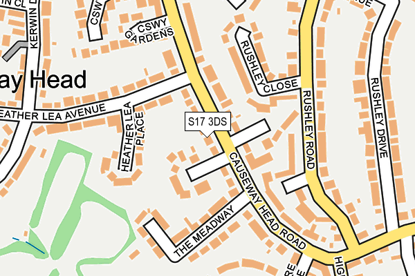 S17 3DS map - OS OpenMap – Local (Ordnance Survey)