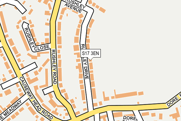 S17 3EN map - OS OpenMap – Local (Ordnance Survey)