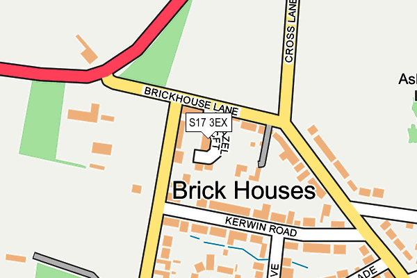 S17 3EX map - OS OpenMap – Local (Ordnance Survey)
