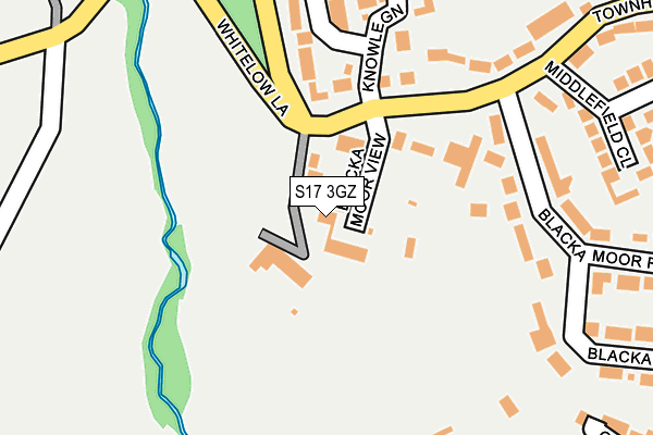 S17 3GZ map - OS OpenMap – Local (Ordnance Survey)