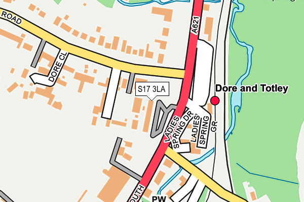 S17 3LA map - OS OpenMap – Local (Ordnance Survey)