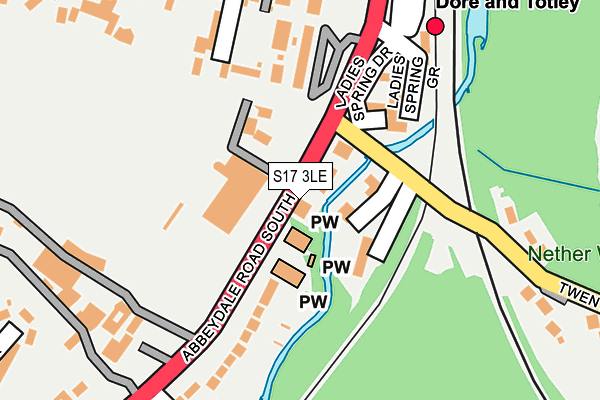 S17 3LE map - OS OpenMap – Local (Ordnance Survey)