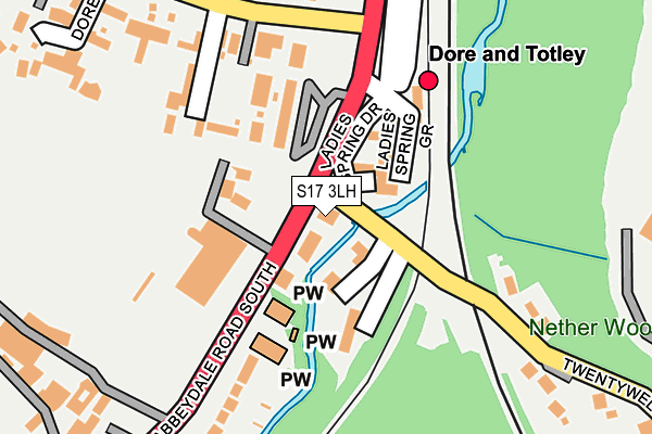 S17 3LH map - OS OpenMap – Local (Ordnance Survey)