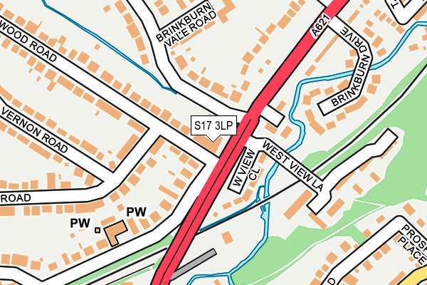 S17 3LP map - OS OpenMap – Local (Ordnance Survey)
