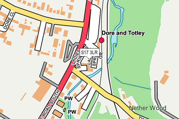 S17 3LR map - OS OpenMap – Local (Ordnance Survey)