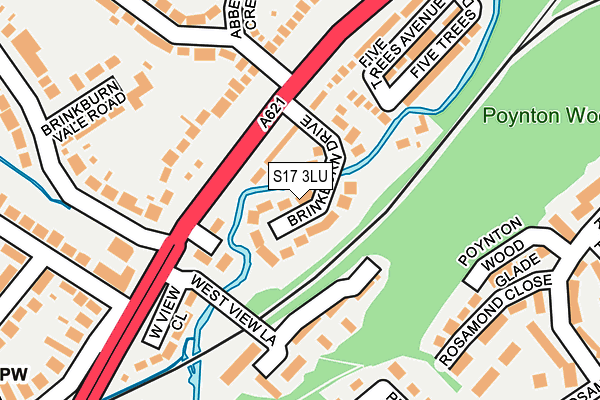 S17 3LU map - OS OpenMap – Local (Ordnance Survey)