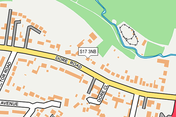 S17 3NB map - OS OpenMap – Local (Ordnance Survey)