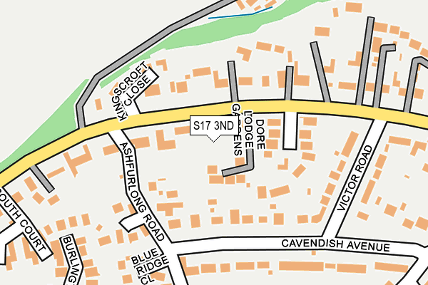 S17 3ND map - OS OpenMap – Local (Ordnance Survey)