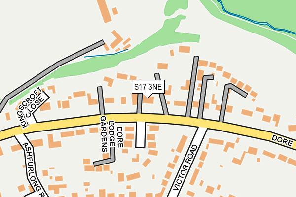 S17 3NE map - OS OpenMap – Local (Ordnance Survey)