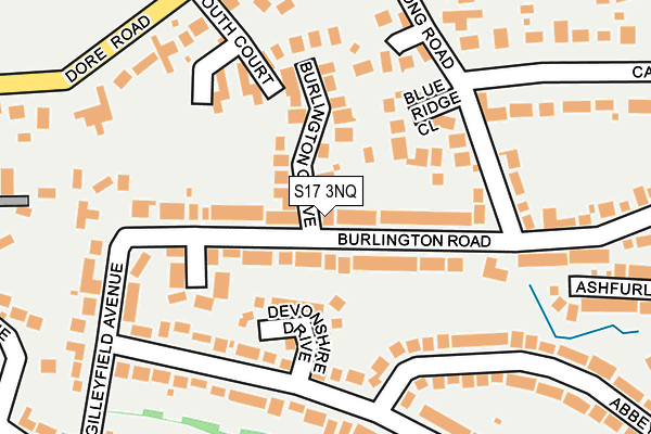 S17 3NQ map - OS OpenMap – Local (Ordnance Survey)