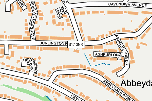 S17 3NR map - OS OpenMap – Local (Ordnance Survey)