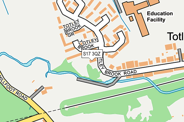 S17 3QZ map - OS OpenMap – Local (Ordnance Survey)