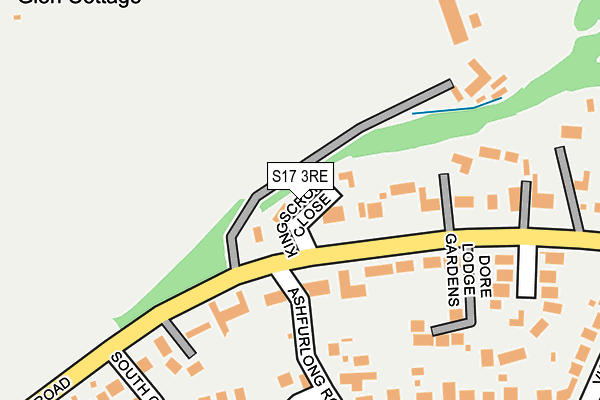 S17 3RE map - OS OpenMap – Local (Ordnance Survey)