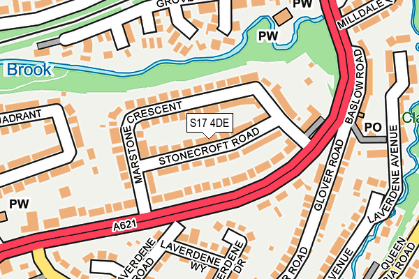 S17 4DE map - OS OpenMap – Local (Ordnance Survey)