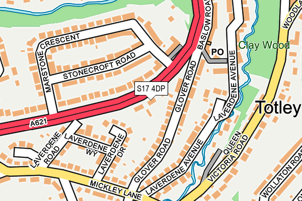 S17 4DP map - OS OpenMap – Local (Ordnance Survey)