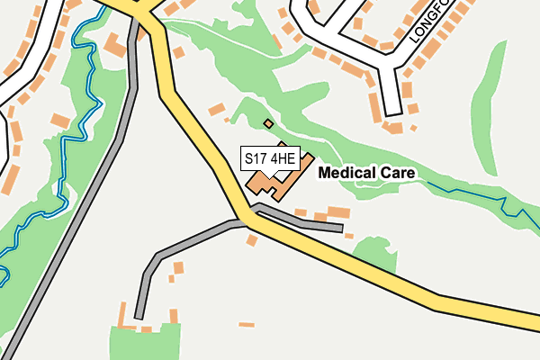 S17 4HE map - OS OpenMap – Local (Ordnance Survey)