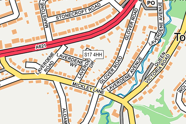 S17 4HH map - OS OpenMap – Local (Ordnance Survey)