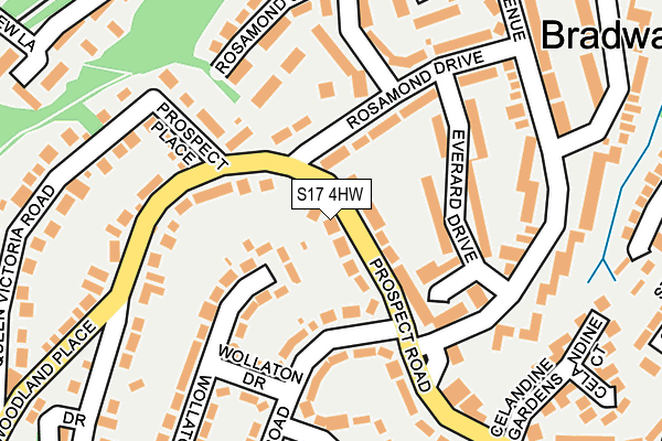 S17 4HW map - OS OpenMap – Local (Ordnance Survey)