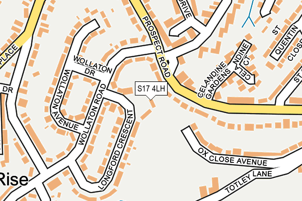 S17 4LH map - OS OpenMap – Local (Ordnance Survey)