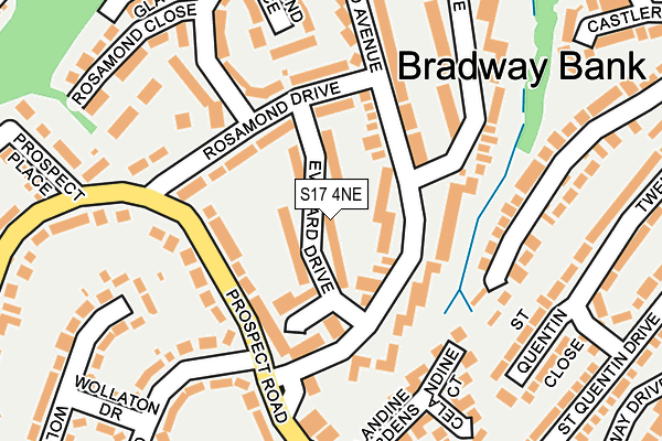 S17 4NE map - OS OpenMap – Local (Ordnance Survey)